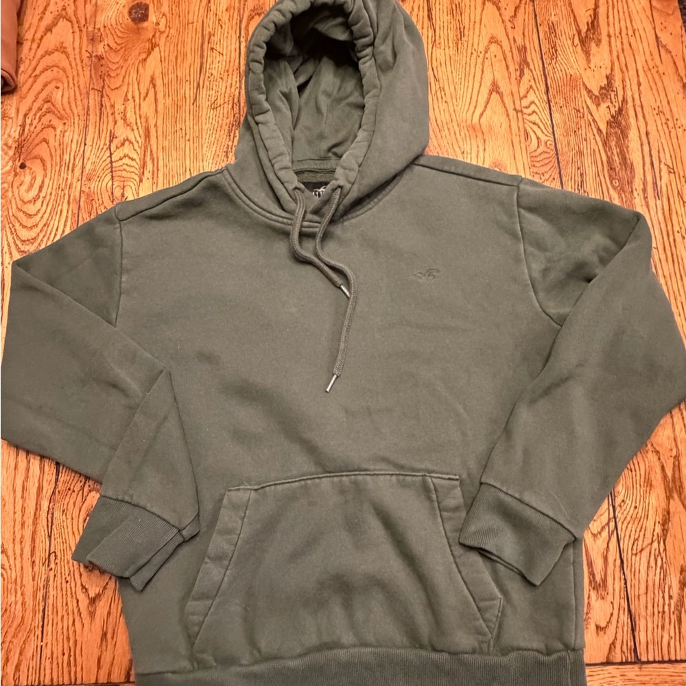 Hollister Men’s Olive Green Hoodie sz XS